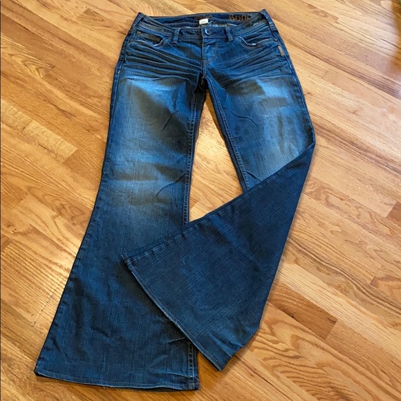 silver bell bottom jeans